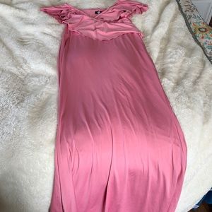 Pink stretch fit dress